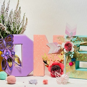 Hermosa carta 3D personalizada - 20 cm