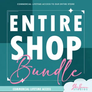 LIFETIME Entire Shop Bundle, Clipart for kids whole shop, png clipart shop access, Whole shop bundle with lifetime, clipart bundle lifetime