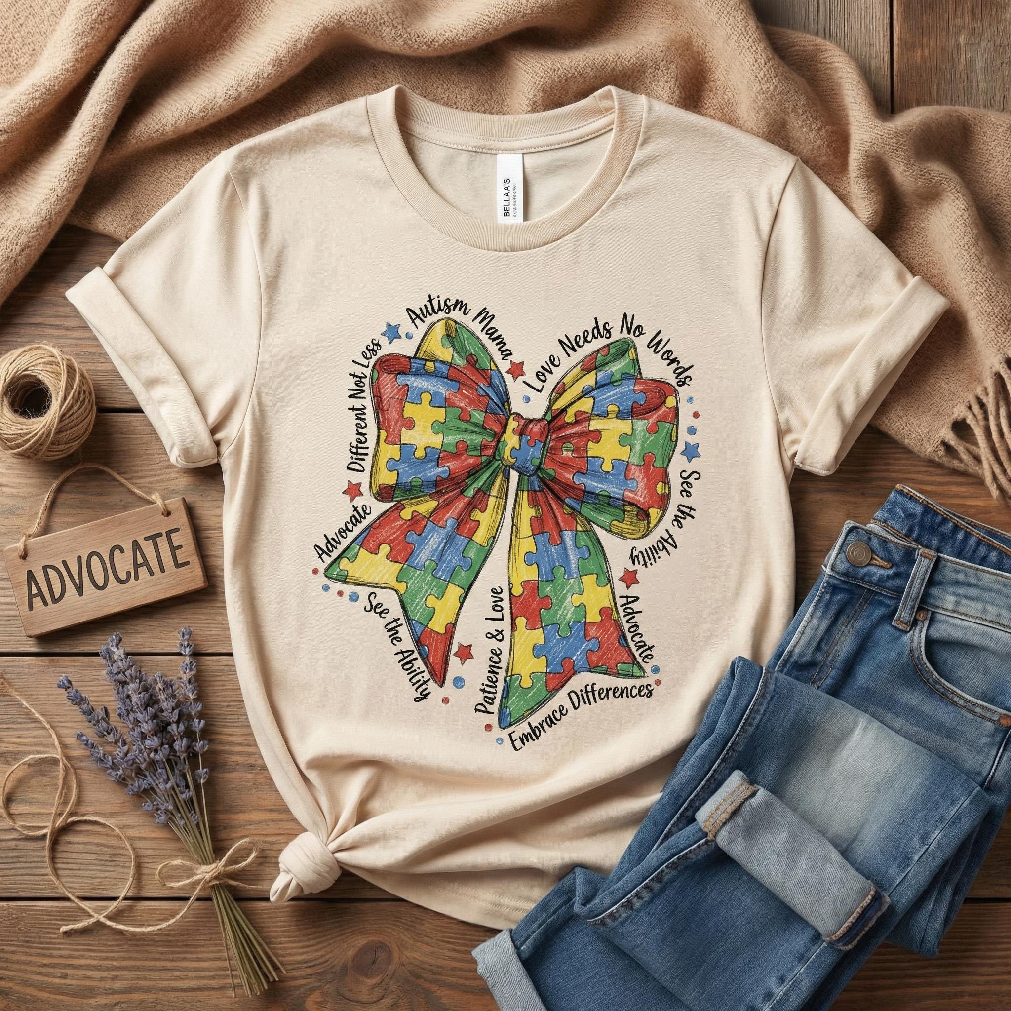 Autism Mama Coquette Bow PNG, Puzzle Piece Autism Awareness Design, in ...