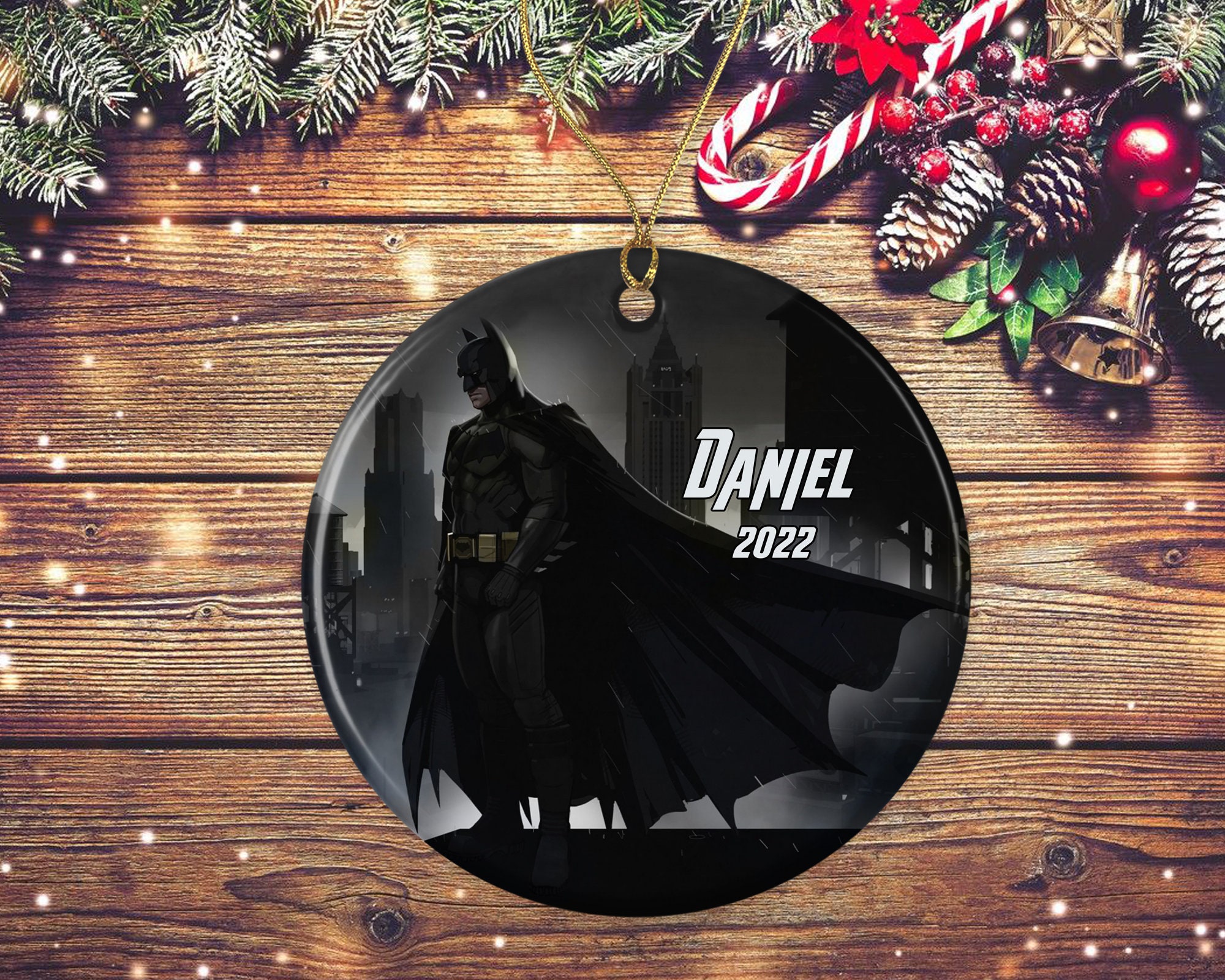 Discover Personalized Batman Ornament