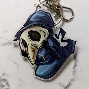 Plague Doctor Clear DoubleSided Charm