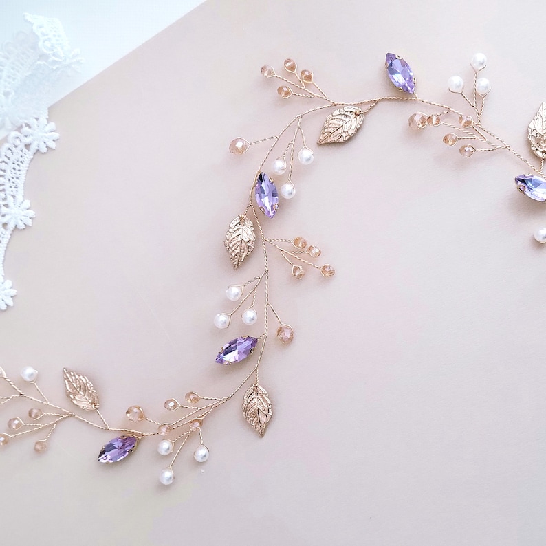 Purple special occasion fashion accessories - purple bridal and other special occasion hair accessories