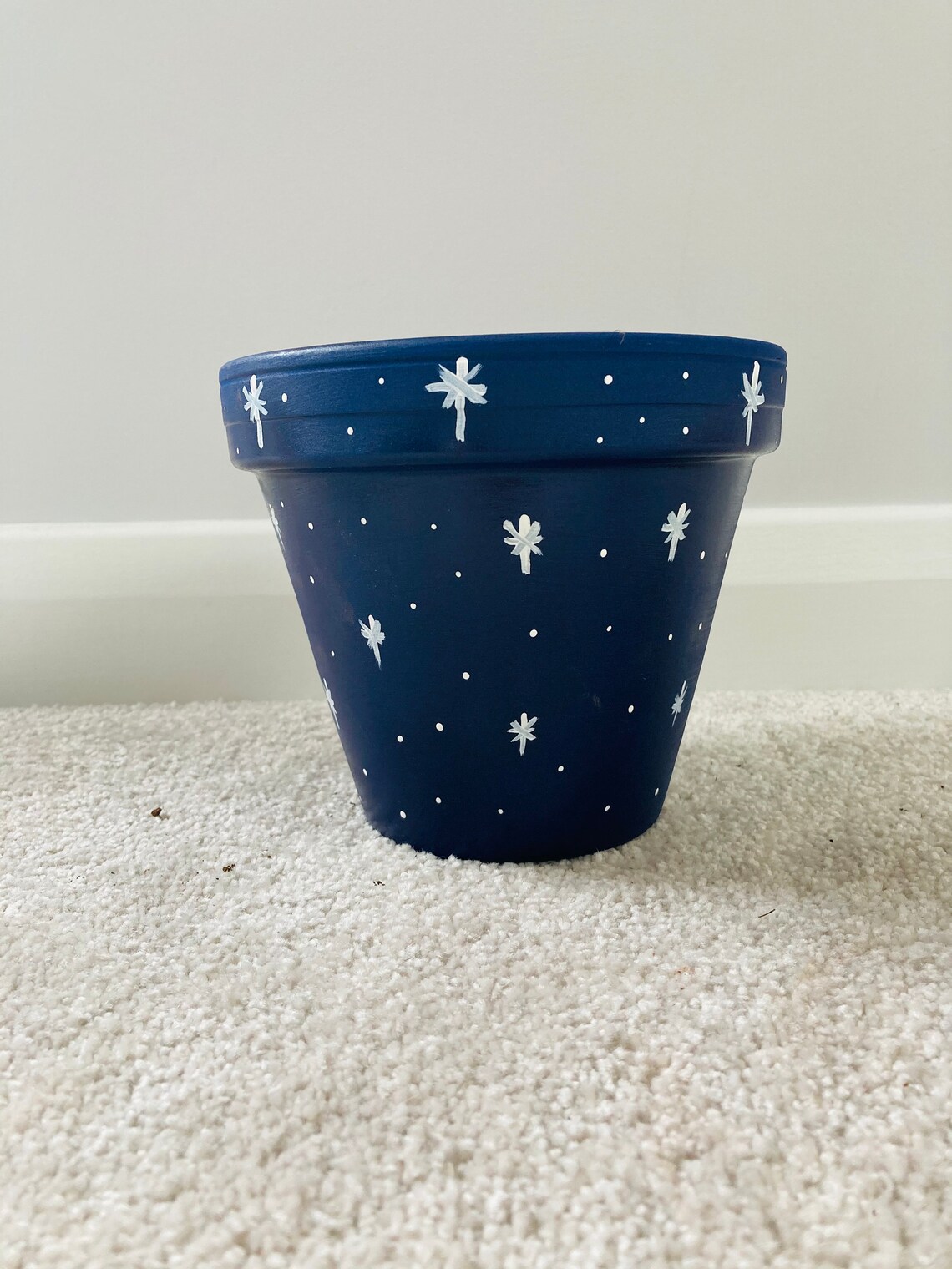 HandPainted Shooting Star Plant Pot Etsy