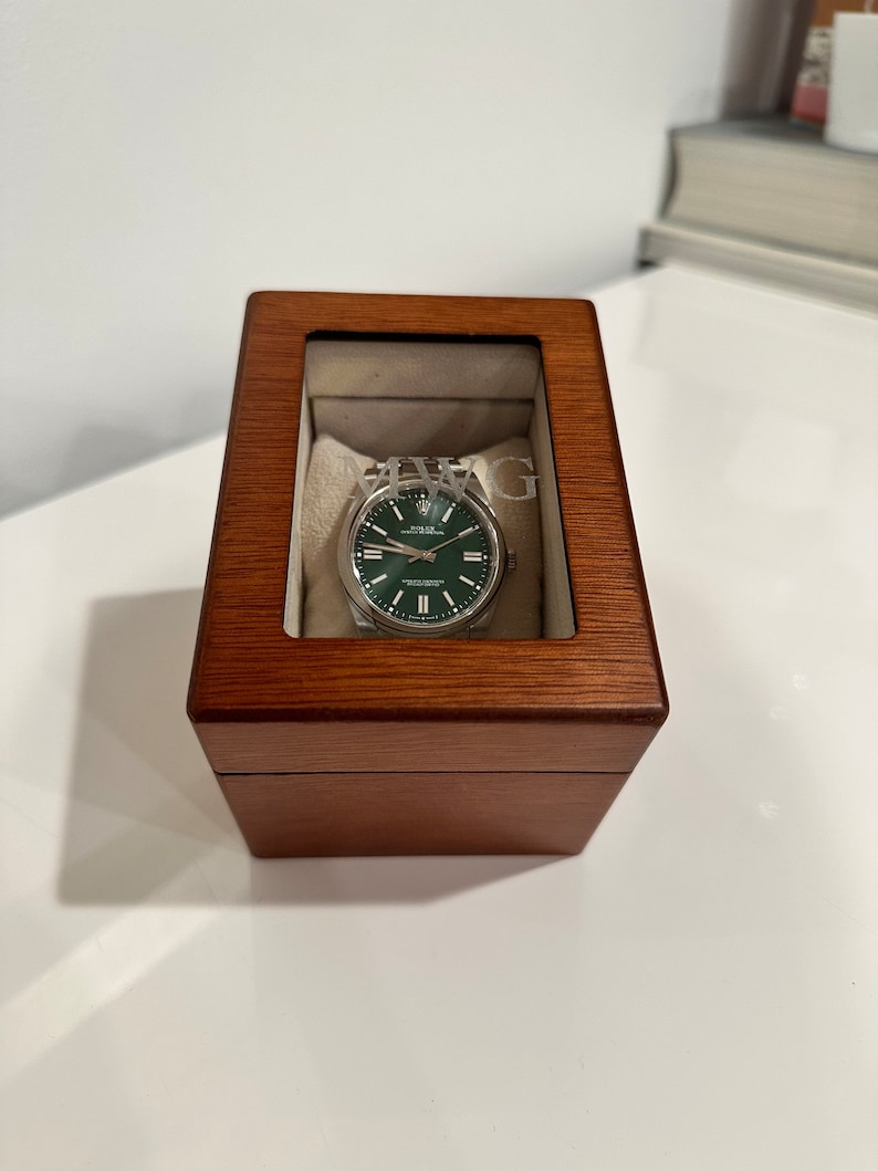Watch box, Modern Watch Box, Housewarming Gift, Gift for Boyfriend, Gift for watch lover, Watch Storage Box image 5