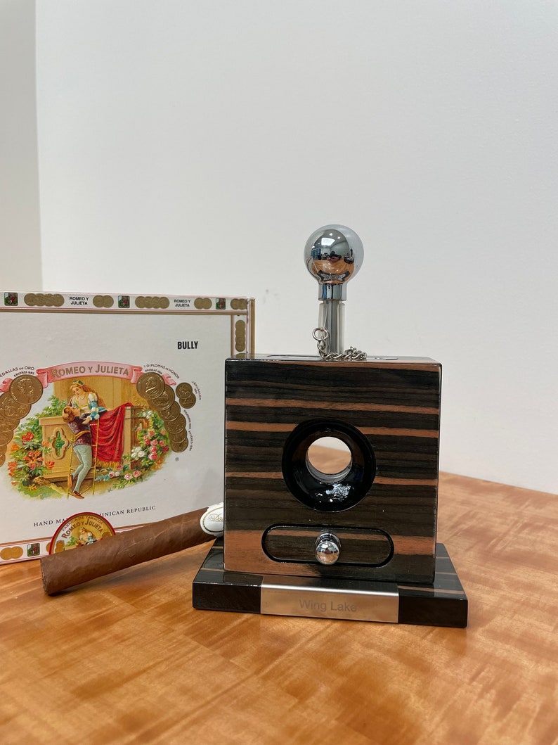 Personalized Table Top Cigar Cutter Housewarming Gift Man Etsy