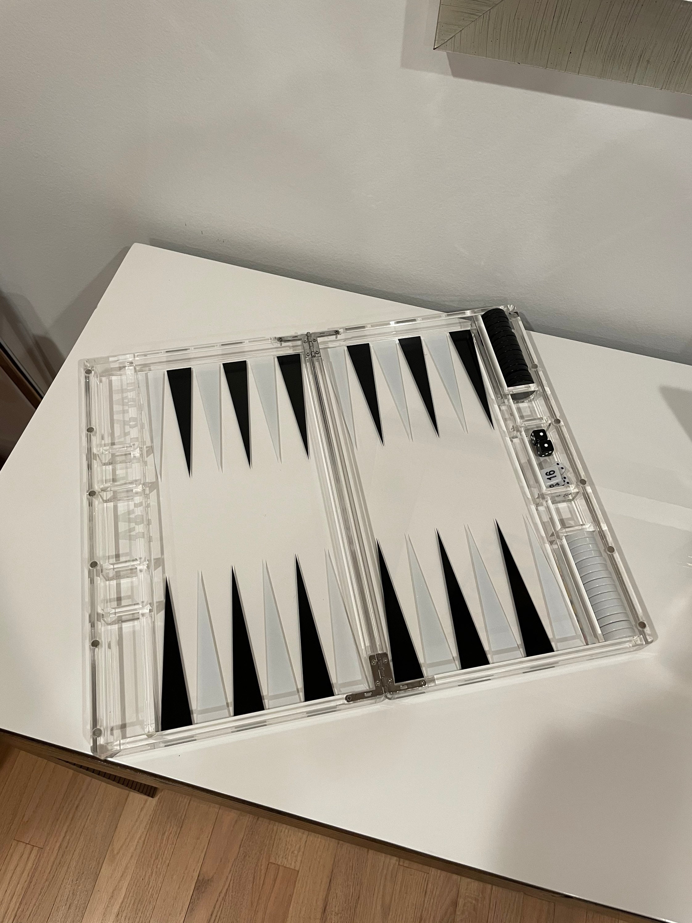 Custom Acrylic Backgammon Set Personalized Backgammon Lucite Etsy