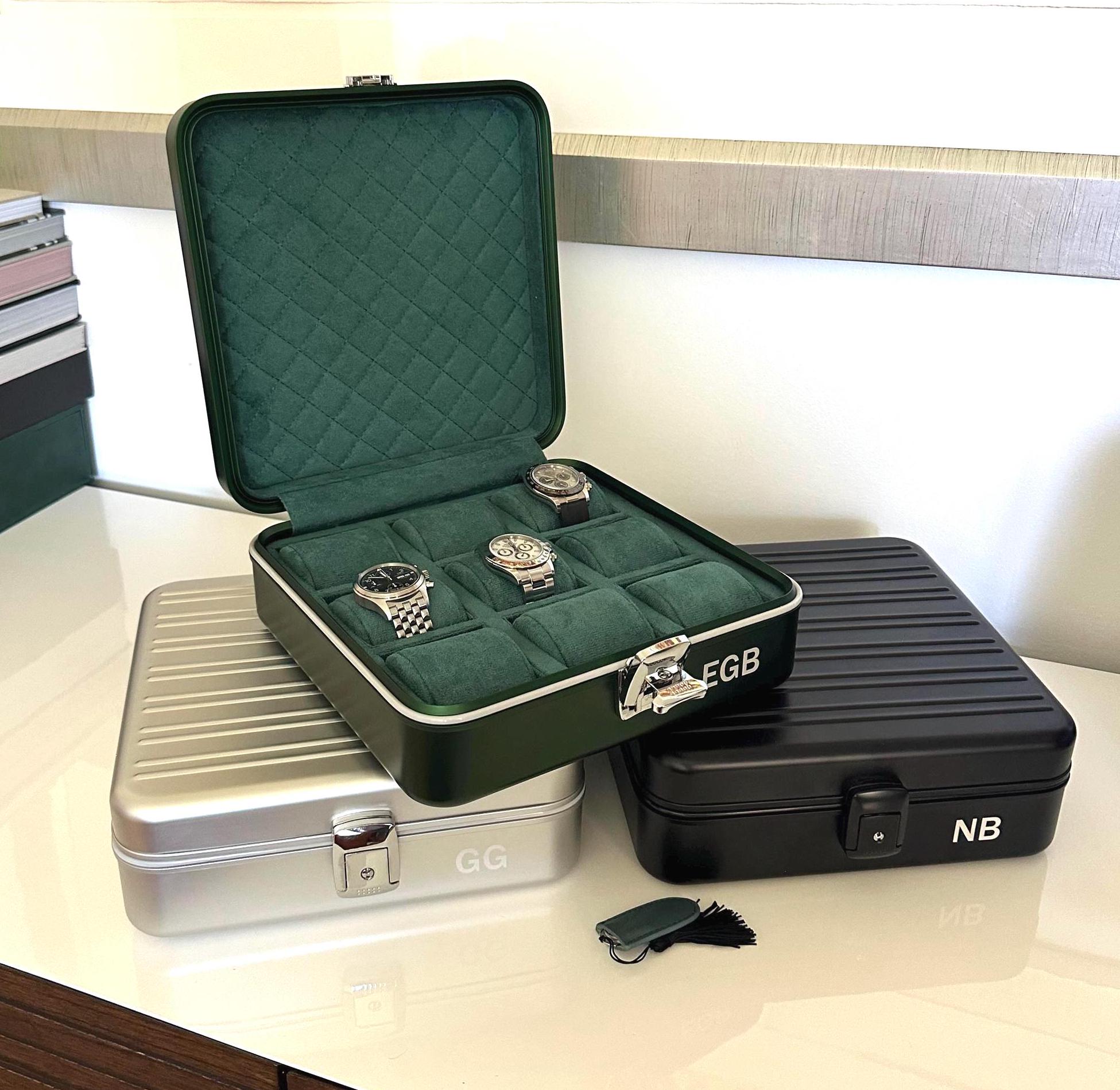 Custom Personalized Metal Watch Case, Rimowa Style Watch