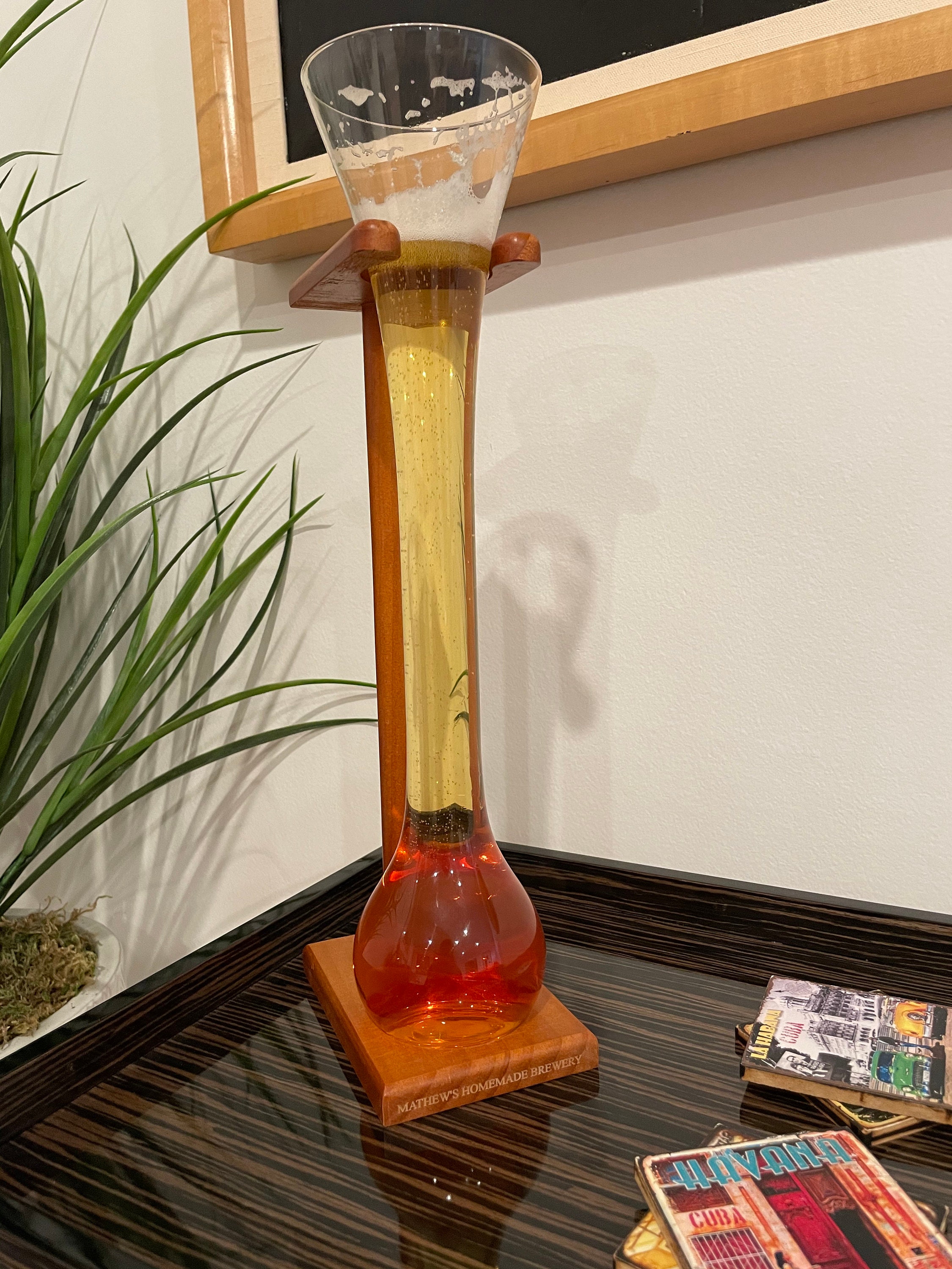 Yard beer glass deals
