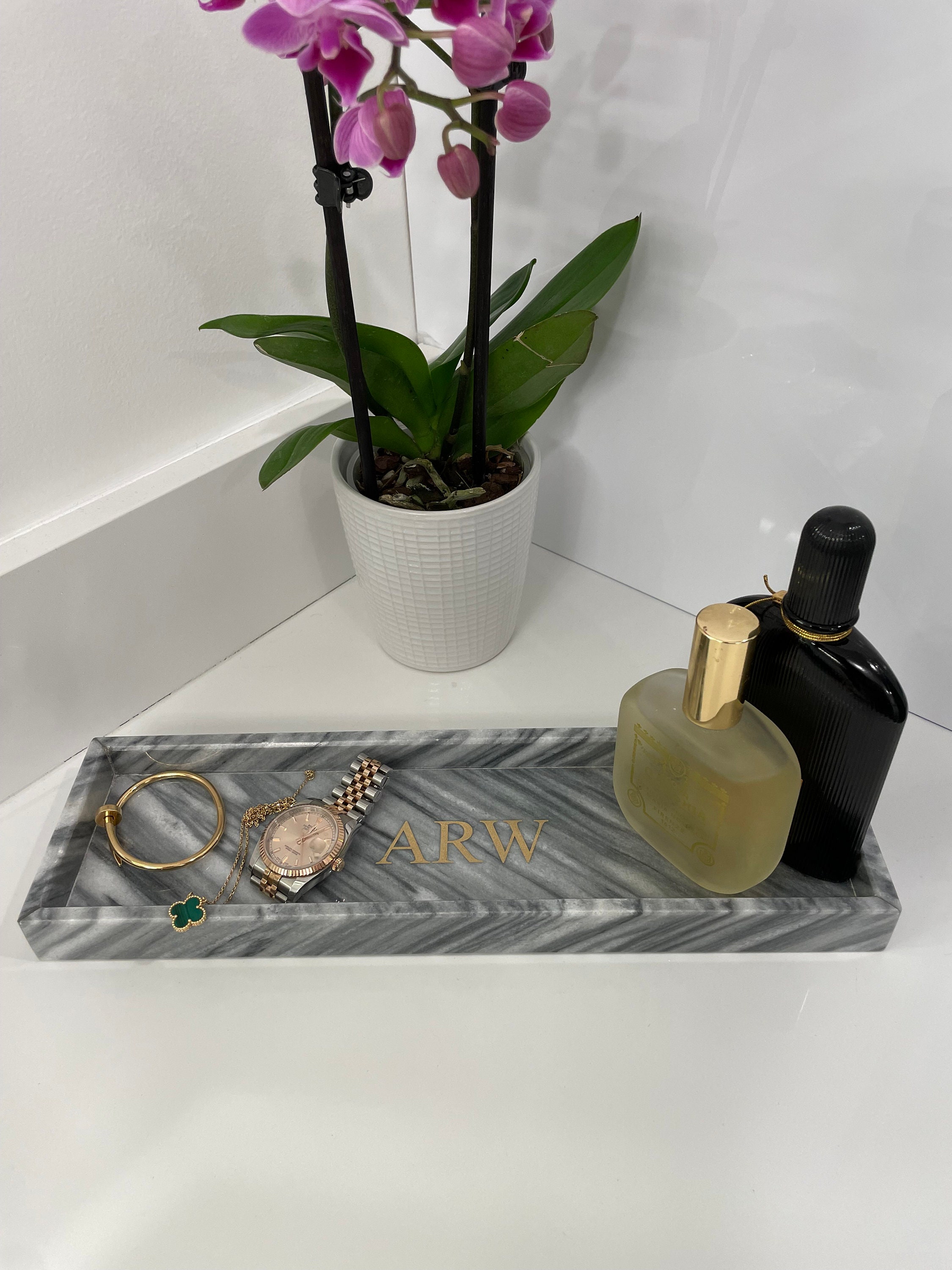 Personalized Handcrafted Genuine Marble Bath Tray Vanity Etsy