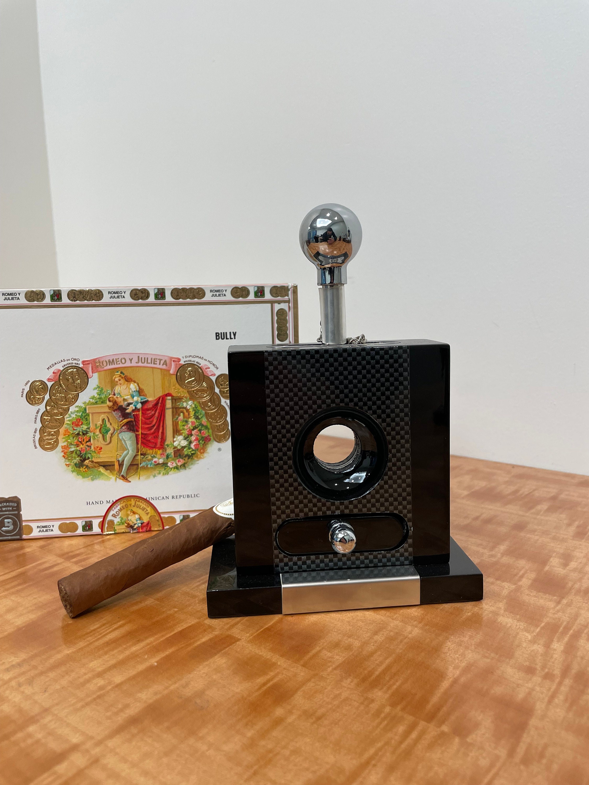Personalized Table Top Cigar Cutter Housewarming Gift Man Etsy
