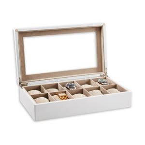 Watch box, Modern Watch Box, Housewarming Gift, Gift for Boyfriend, Gift for watch lover, Watch Storage Box image 9