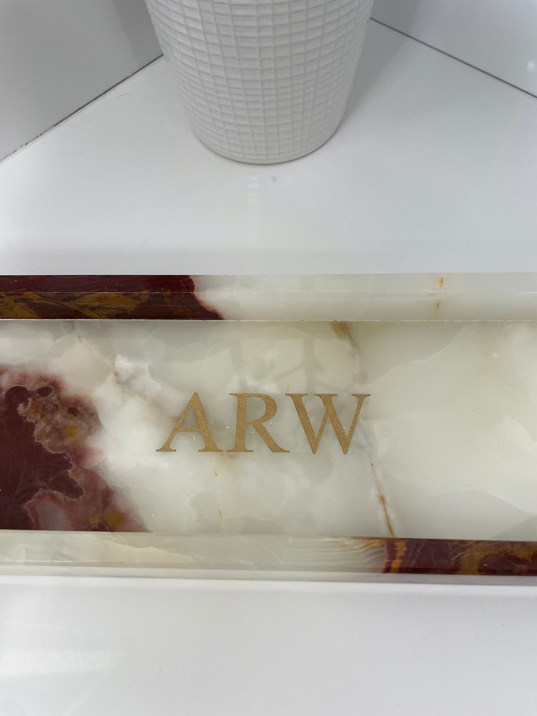 Personalized Handcrafted Genuine Marble Bath Tray Vanity Etsy