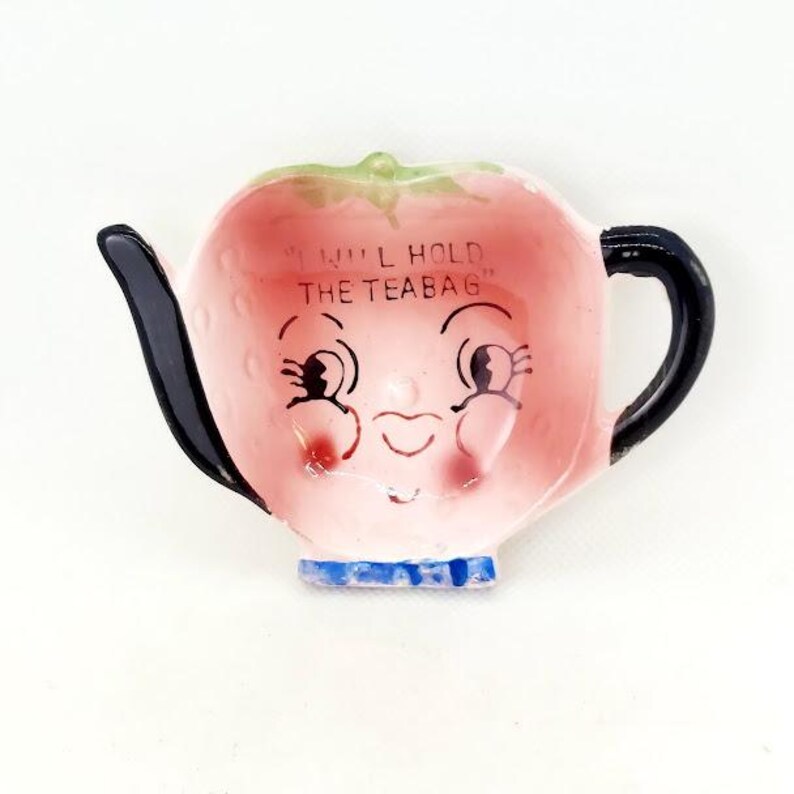 Vintage Made in Japan Anthropomorphic i Will Hold the Tea Bag