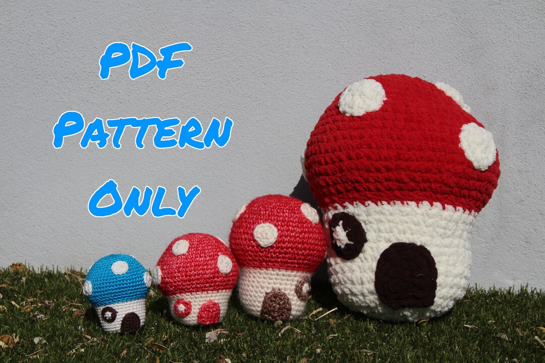 Mushroom House Crochet Pattern Digital PDF - Etsy