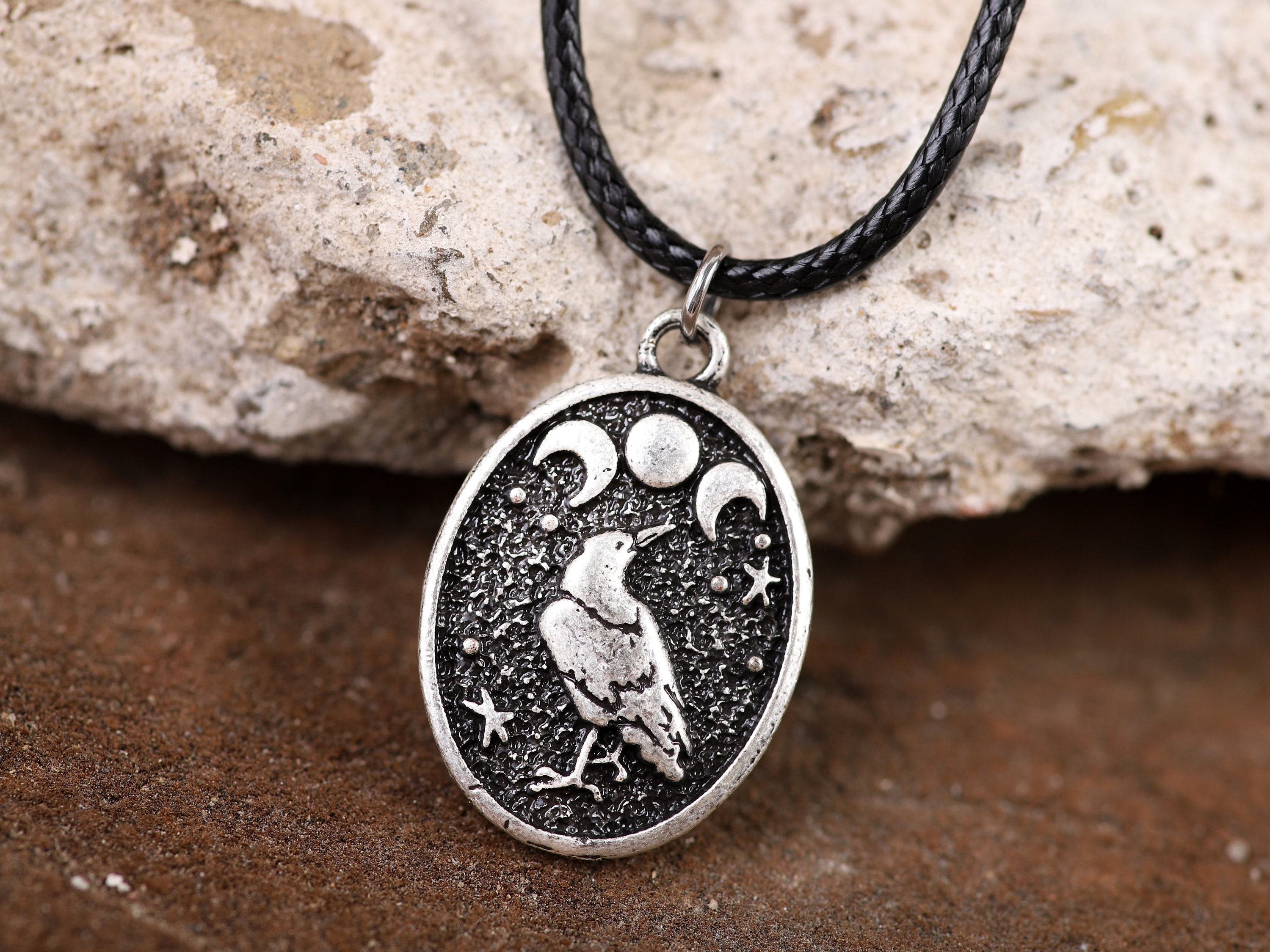 Mix Gothic Style Moon Skull Crow Charms For Diy Jewelry - Temu