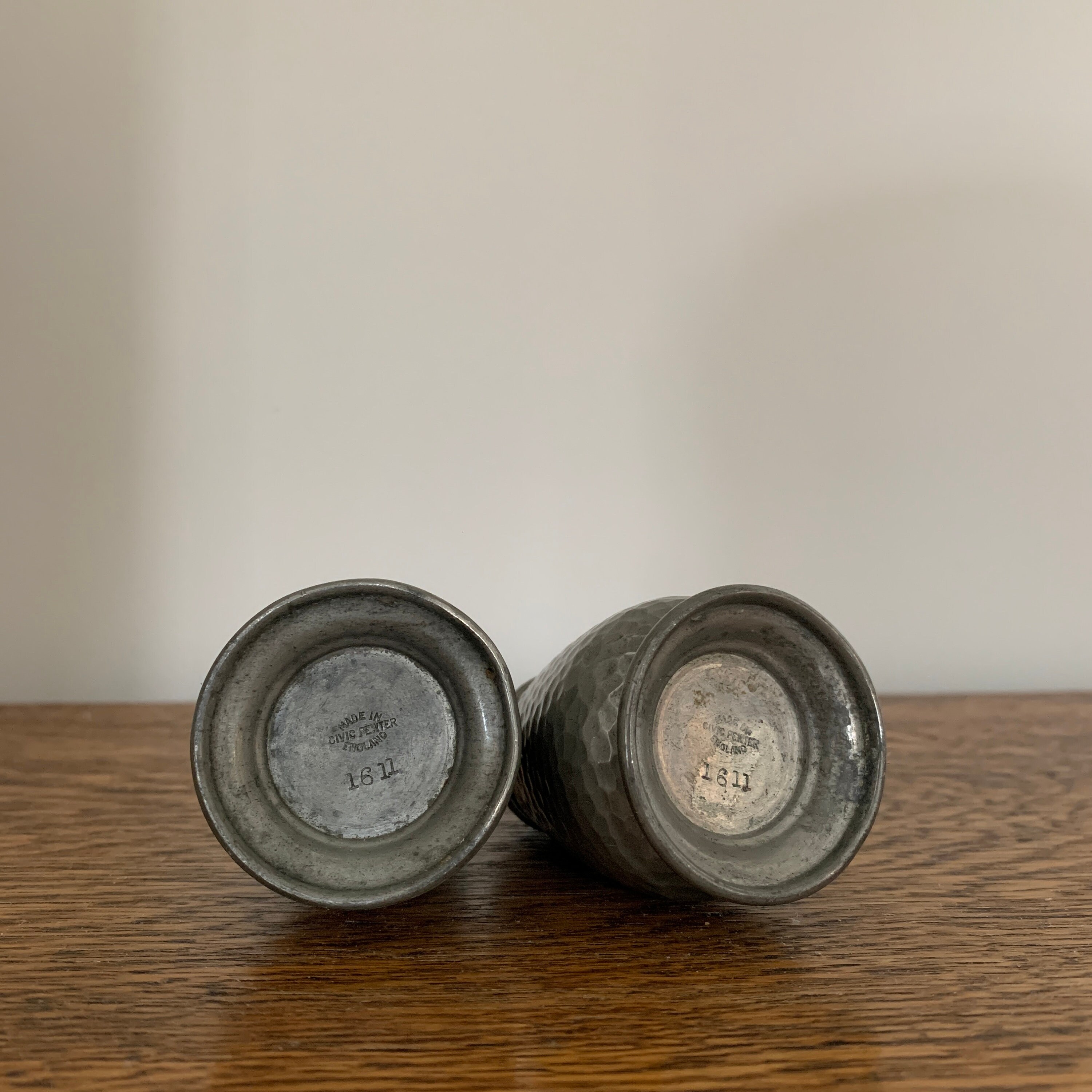 Vintage Civic Pewter Salt and Pepper Cruet Set style 1611 Etsy UK