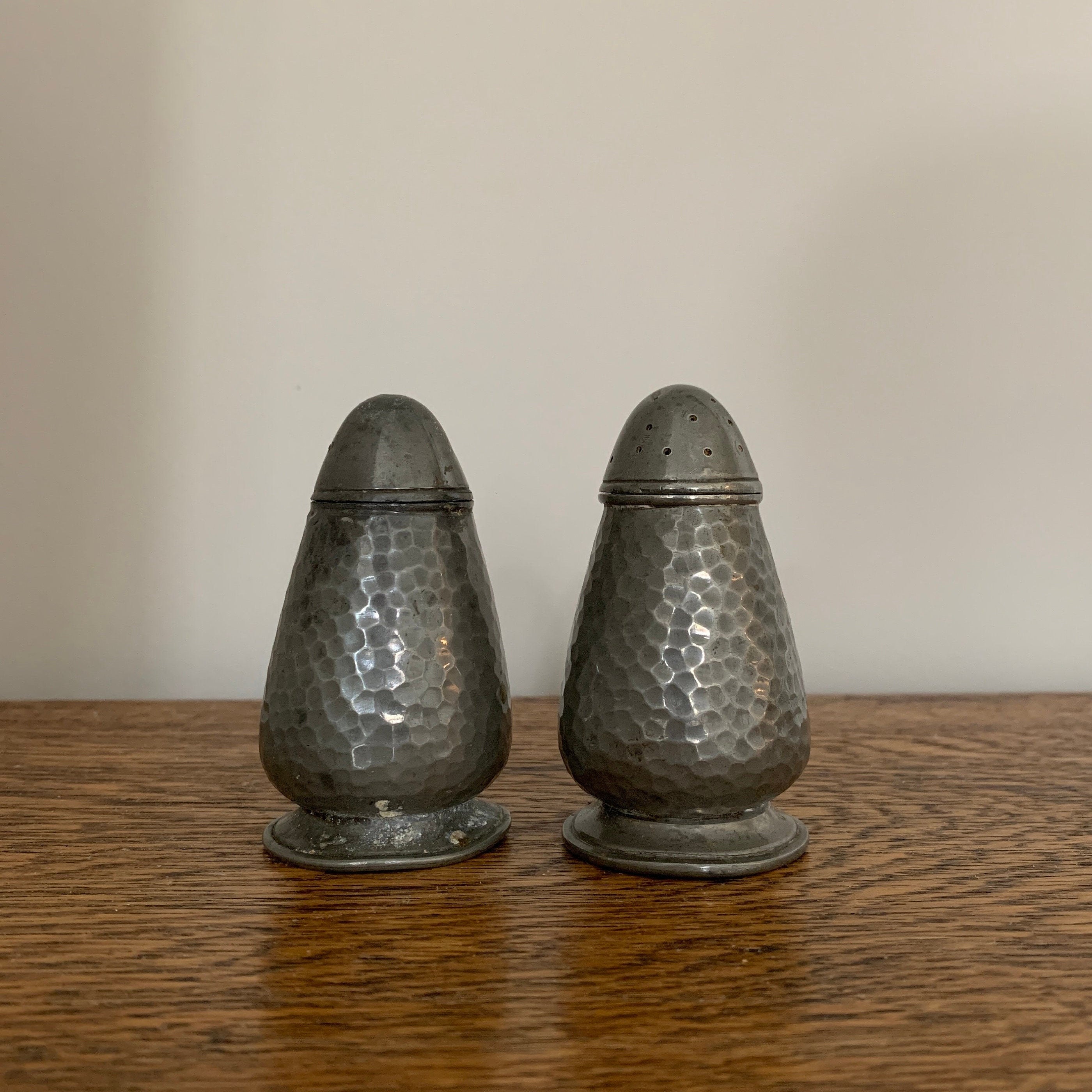 Vintage Civic Pewter Salt and Pepper Cruet Set style 1611 Etsy UK