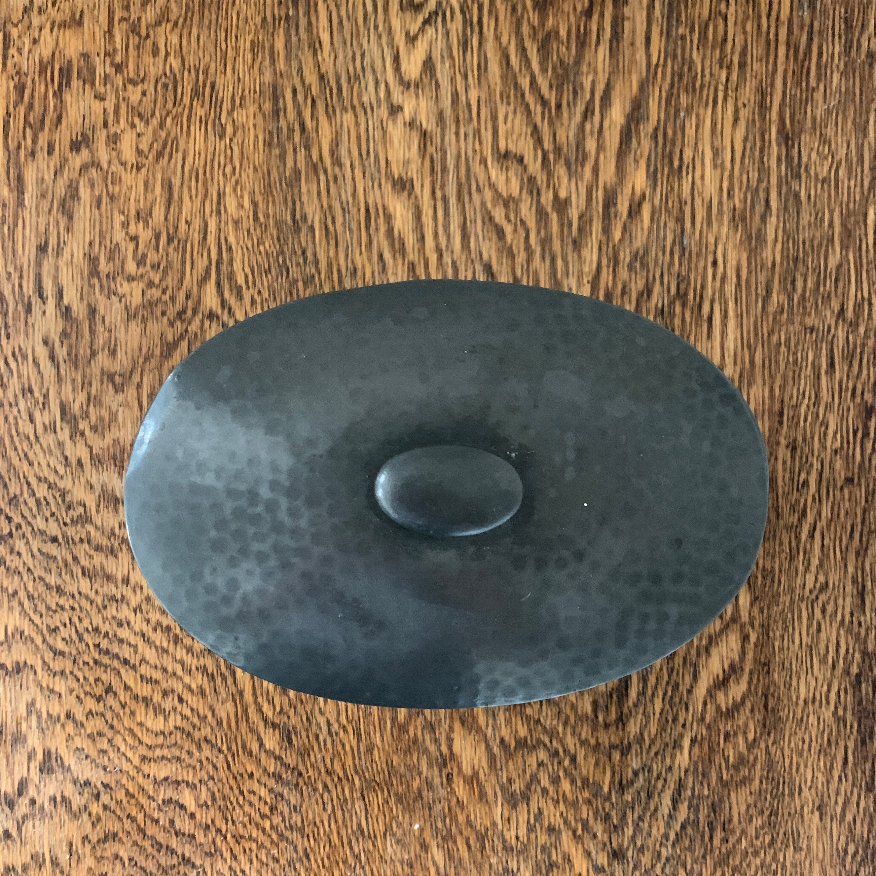 Vintage Civic Pewter Footed Oval Tea Caddy estilo 1073 Etsy España