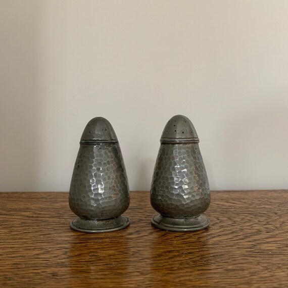 Vintage Civic Pewter Salt and Pepper Cruet Set style 1611 Etsy UK