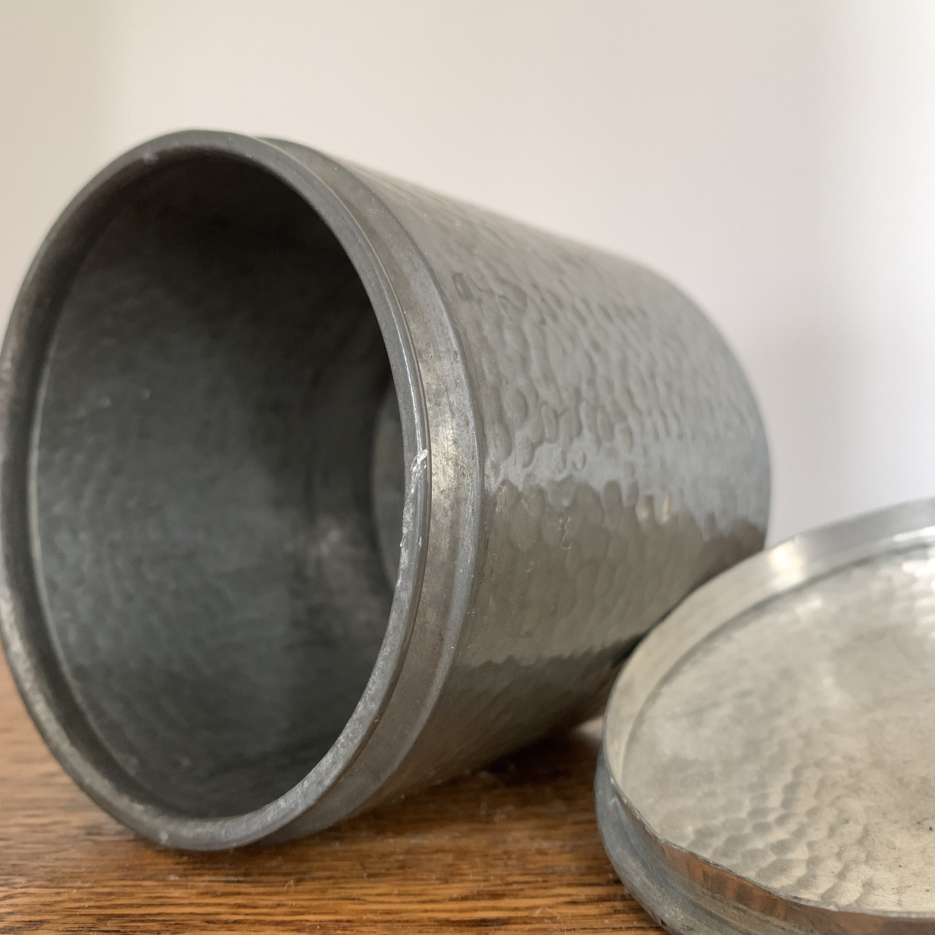 Vintage Civic Pewter Hammered Pot style 1190 Etsy