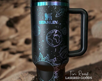 Solar System and Stars, Planets in the Galaxy, Space, Celestial Night Sky Engraved Personalized 40oz Travel Tumbler