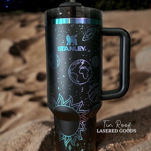 Solar System and Stars, Planets in the Galaxy, Space, Celestial Night Sky Engraved Personalized 40oz Travel Tumbler