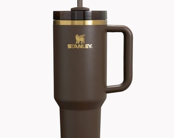 V1 Chocolate Gold Engraved 40oz Stanley Tumbler Cup | Personalization | Tumbler included