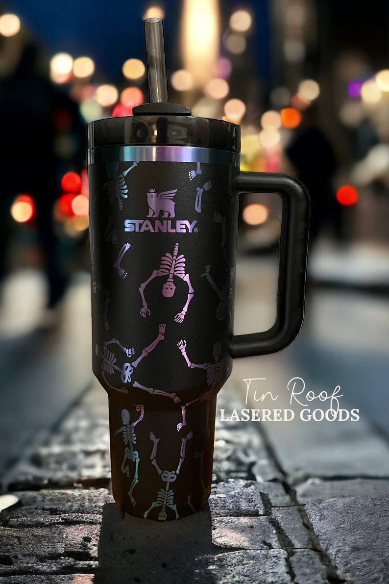 V1 Chocolate Gold Engraved 40oz Stanley Tumbler Cup Personalization Tumbler included image 3