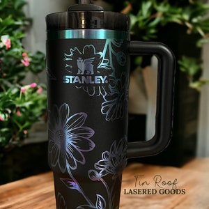 V1 Chocolate Gold Engraved 40oz Stanley Tumbler Cup Personalization Tumbler included image 5