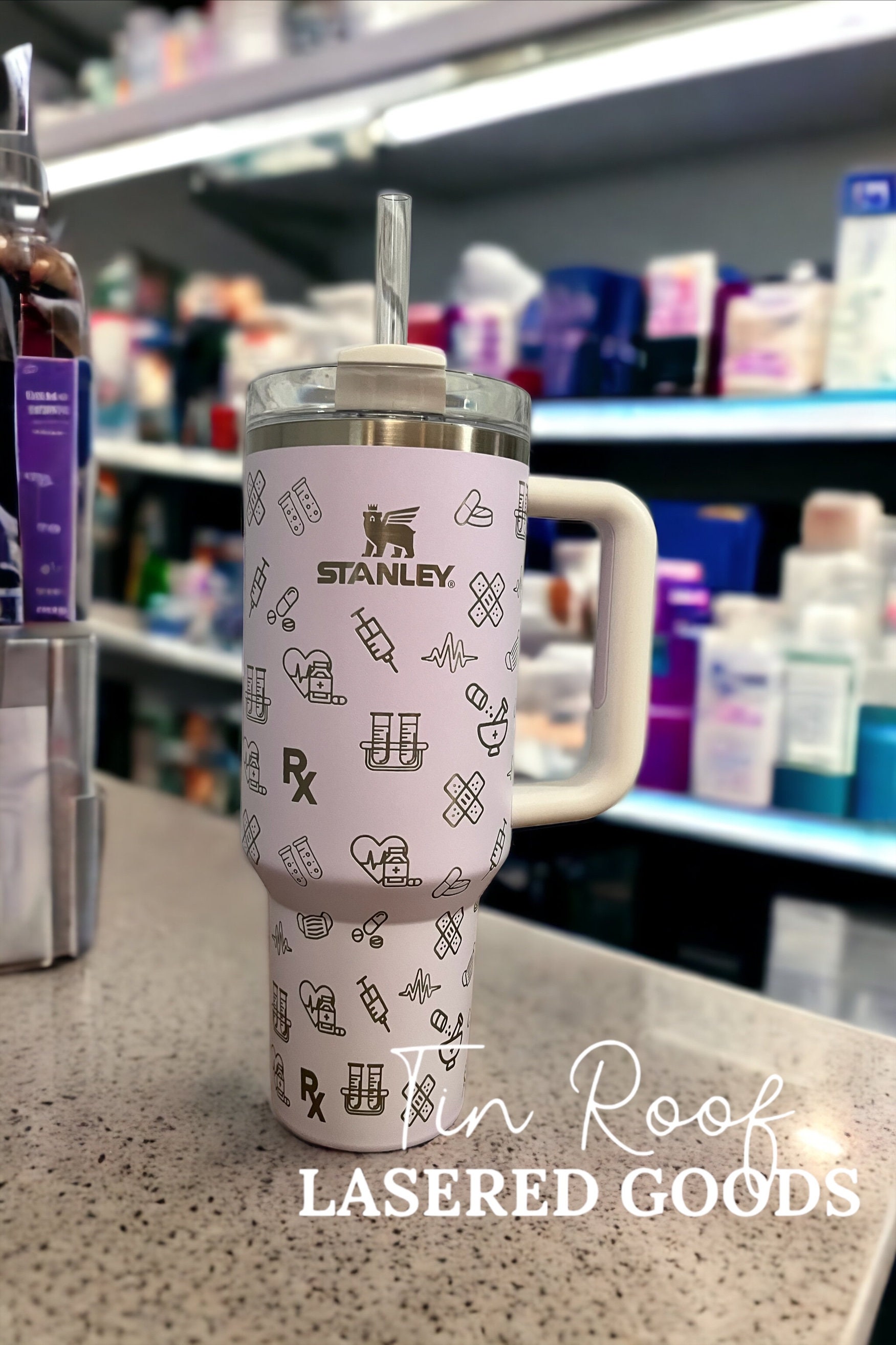 Laser Engraved Stanley 40 Oz Tumbler With Handle Hairdresser Life Hair  Stylist Cosmetologist Barber Gift for Her Him 