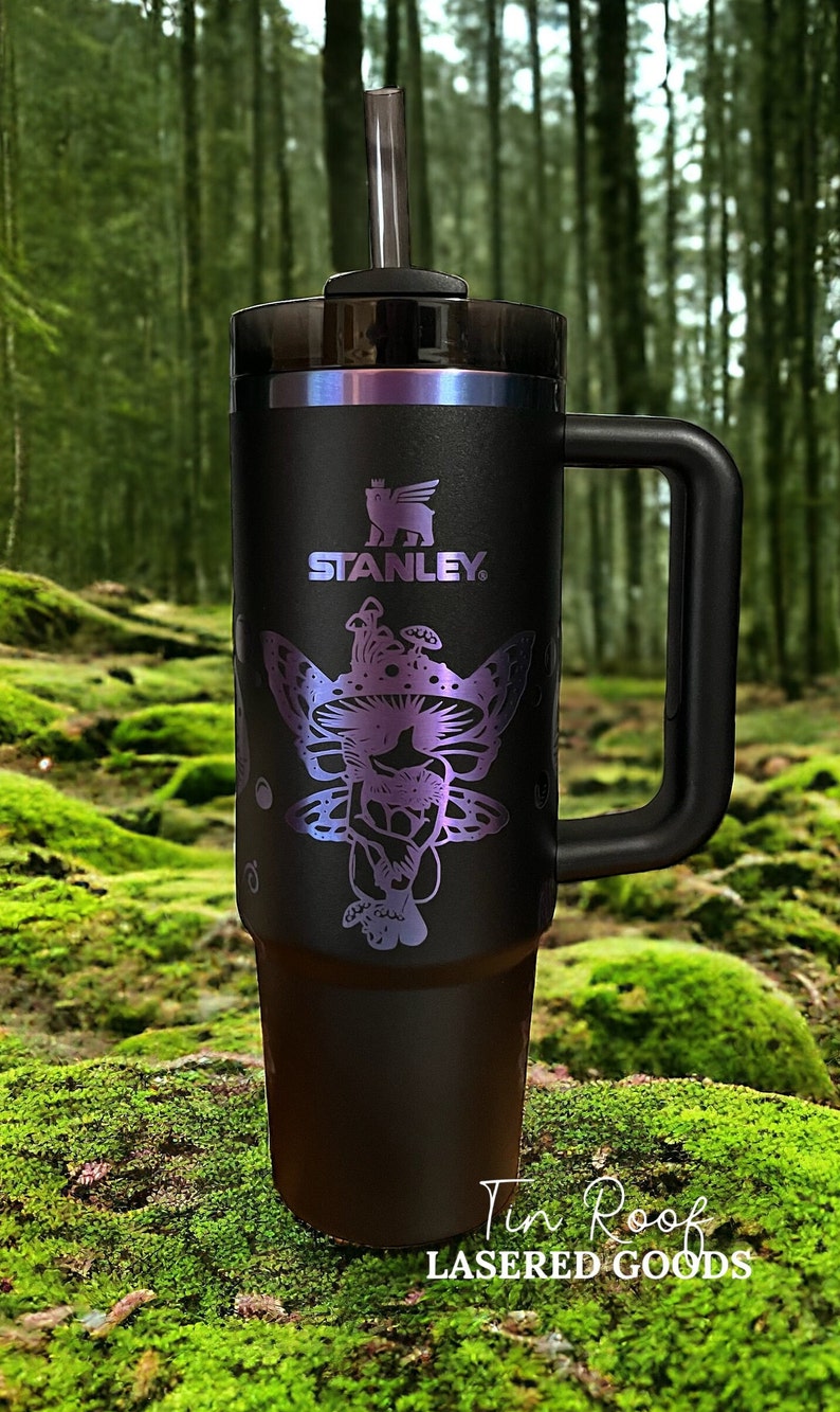 V1 Chocolate Gold Engraved 40oz Stanley Tumbler Cup Personalization Tumbler included image 9