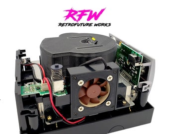 Nintendo Gamecube - Adapterbeugel voor Noctua-ventilator + adapterkabel - 40 mm ventilator MOD: