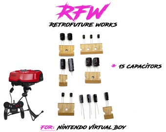 Virtual Boy-console Nintendo-systeem - Nichicon-condensatorkit - reparatieoverzicht