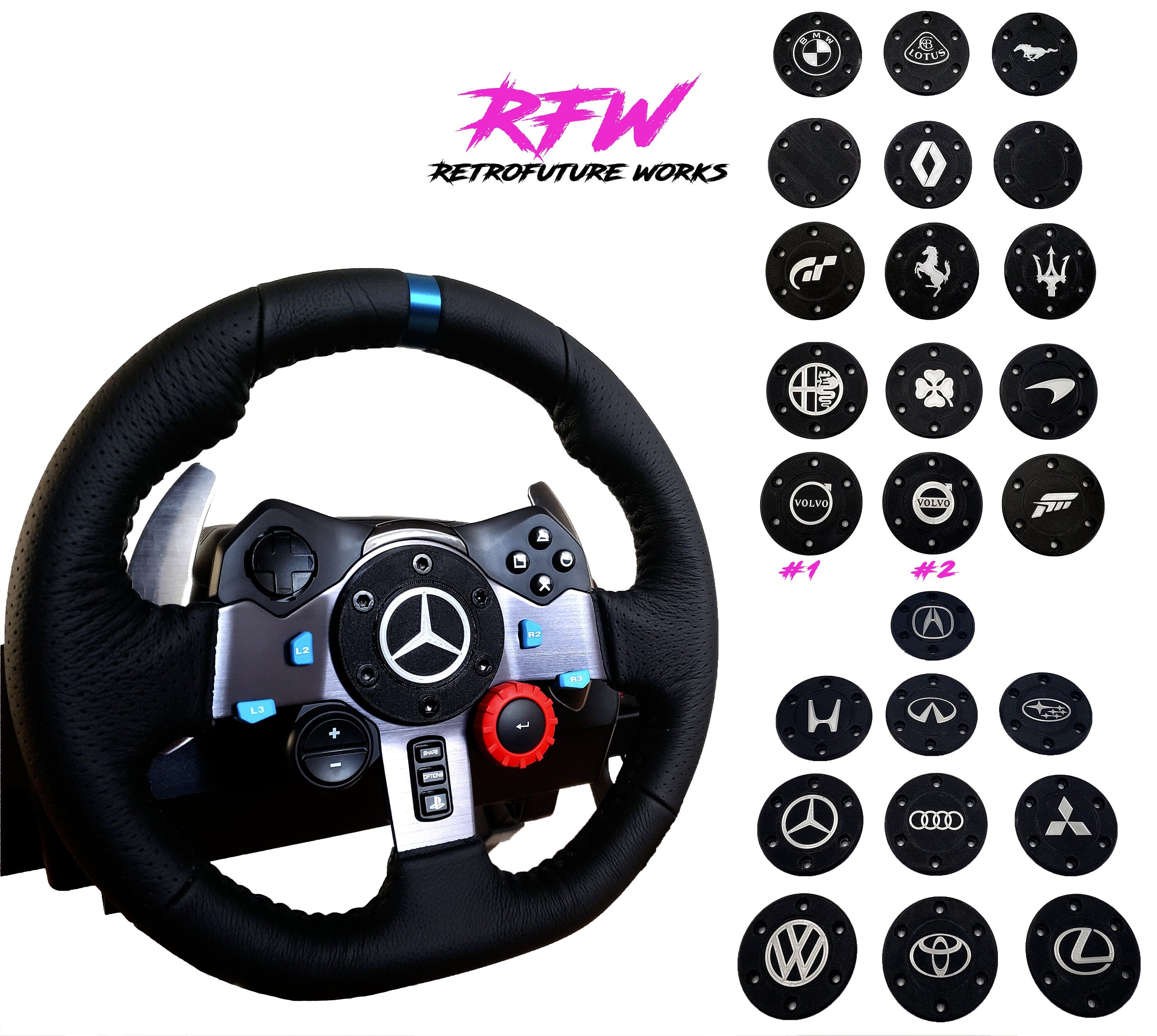 Logitech G29 / G920 / G293 Racing Steering Wheel Center cap Etsy