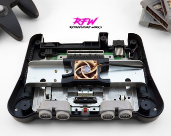 N64 Fan Mod V2.0 - PCB and Support bracket for 5V Noctua Fan - Nintendo 64 Exhaust fan MOD