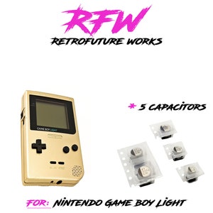Nintendo Game boy Light SMD Nichicon and Panasonic Capacitor kit - Repair Recap