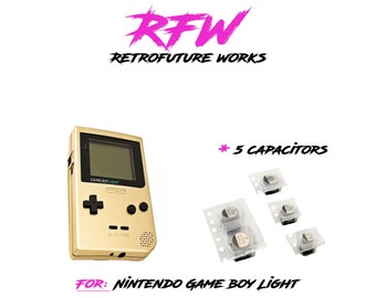 Nintendo Game Boy Light SMD Nichicon en Panasonic-condensatorkit: samenvatting reparatie