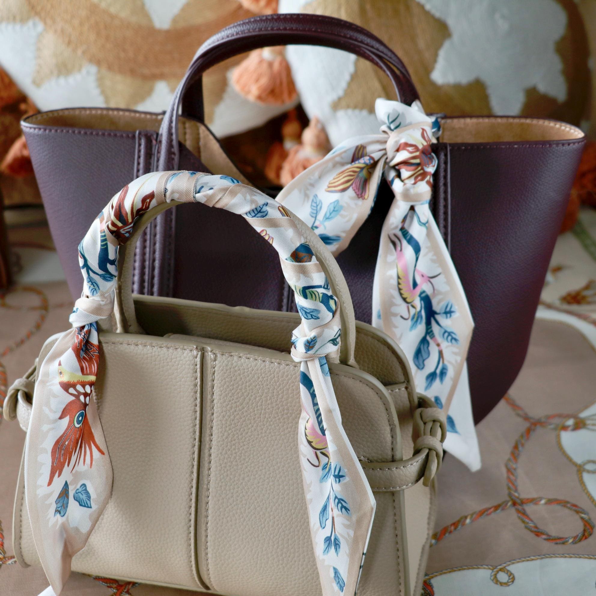 Seidentuch handtasche