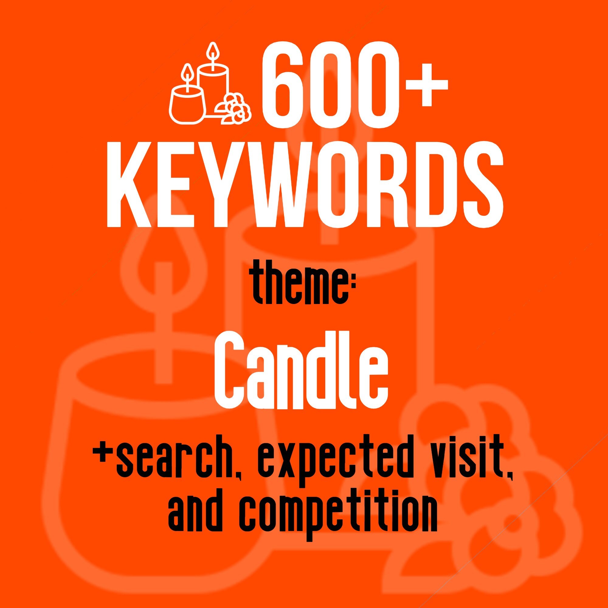 Keywords Candles for SEO Etsy Tag with search Etsy