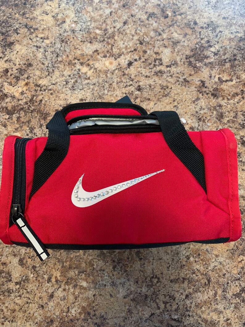 red nike lunch box