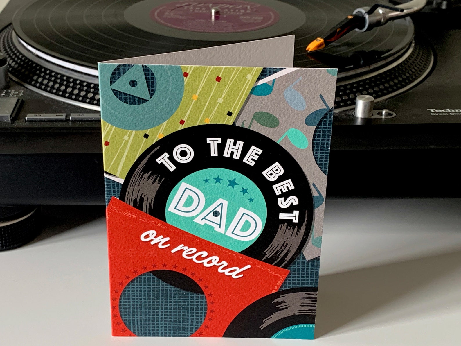Vinyl Record A6 Father's Day Card Dad Birthday Card Etsy