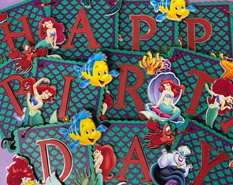 Fiesta de cumpleaños de la Sirenita, Decoraciones de fiesta de la Sirenita, Decoraciones de fiesta, Fiesta de cumpleaños de la Sirenita, Decoraciones de fiesta de la Sirenita