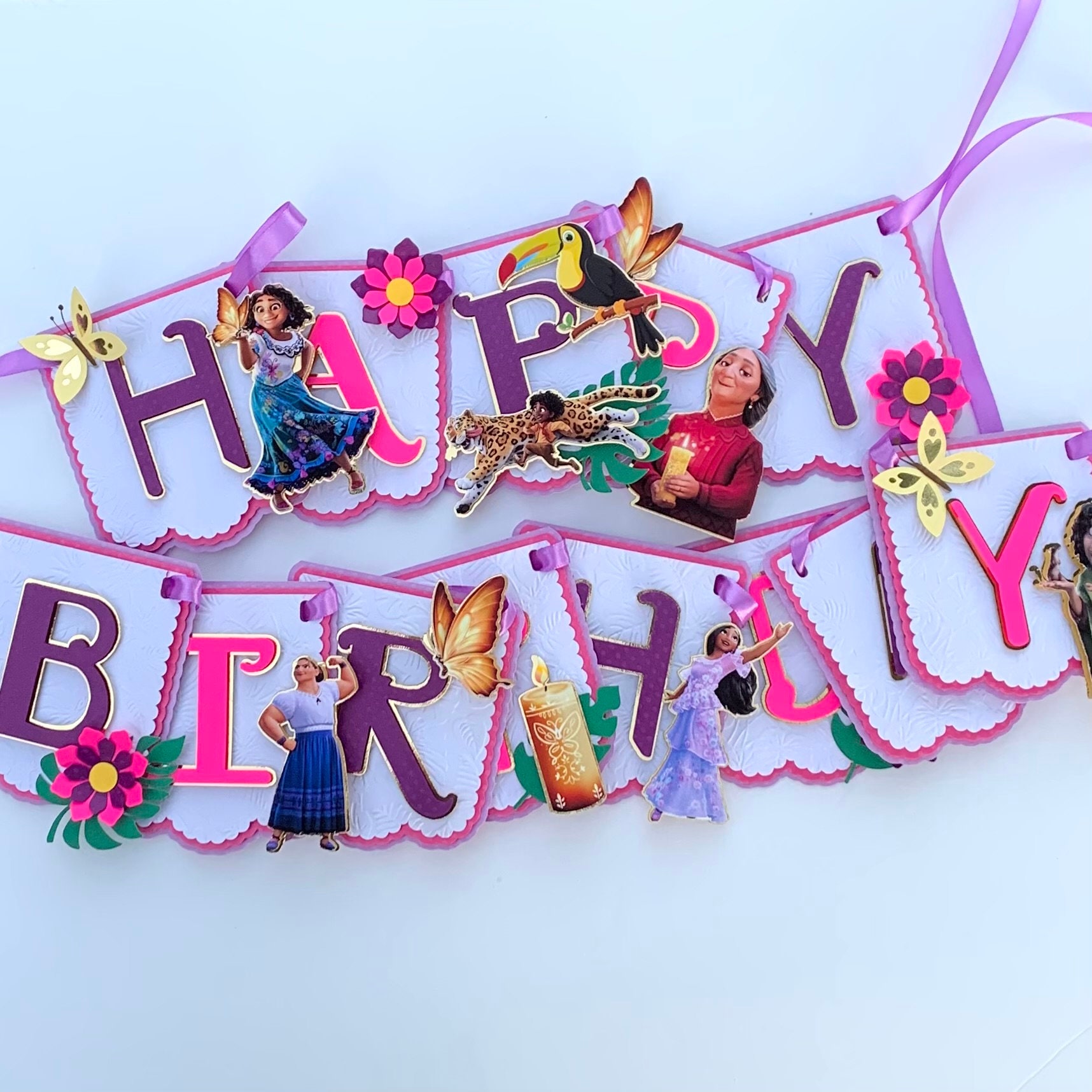 Disney Encanto Birthday Party Decoration w/ Large Backdrop & 150+ pcs items