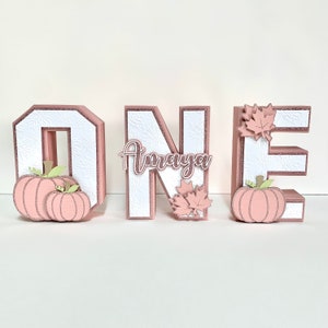 Décorations de fête, Lettres 3D citrouille, Fête d'anniversaire citrouille, Lettres 3D personnalisées, Décoration d'anniversaire, Décorations 3D thème citrouille