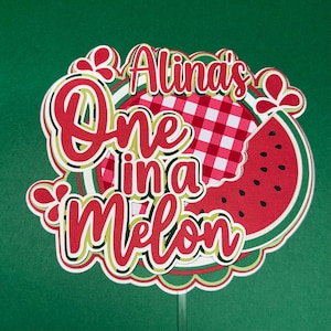 Watermelon Party Decorations, Watermelon Cake Topper