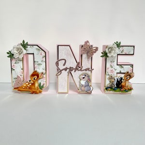 Bambi Party Decorations, Bambi 3D Letters, Bambi Party, Personalized 3D Letters, Birthday Decoration, Bambi theme 3D Decor