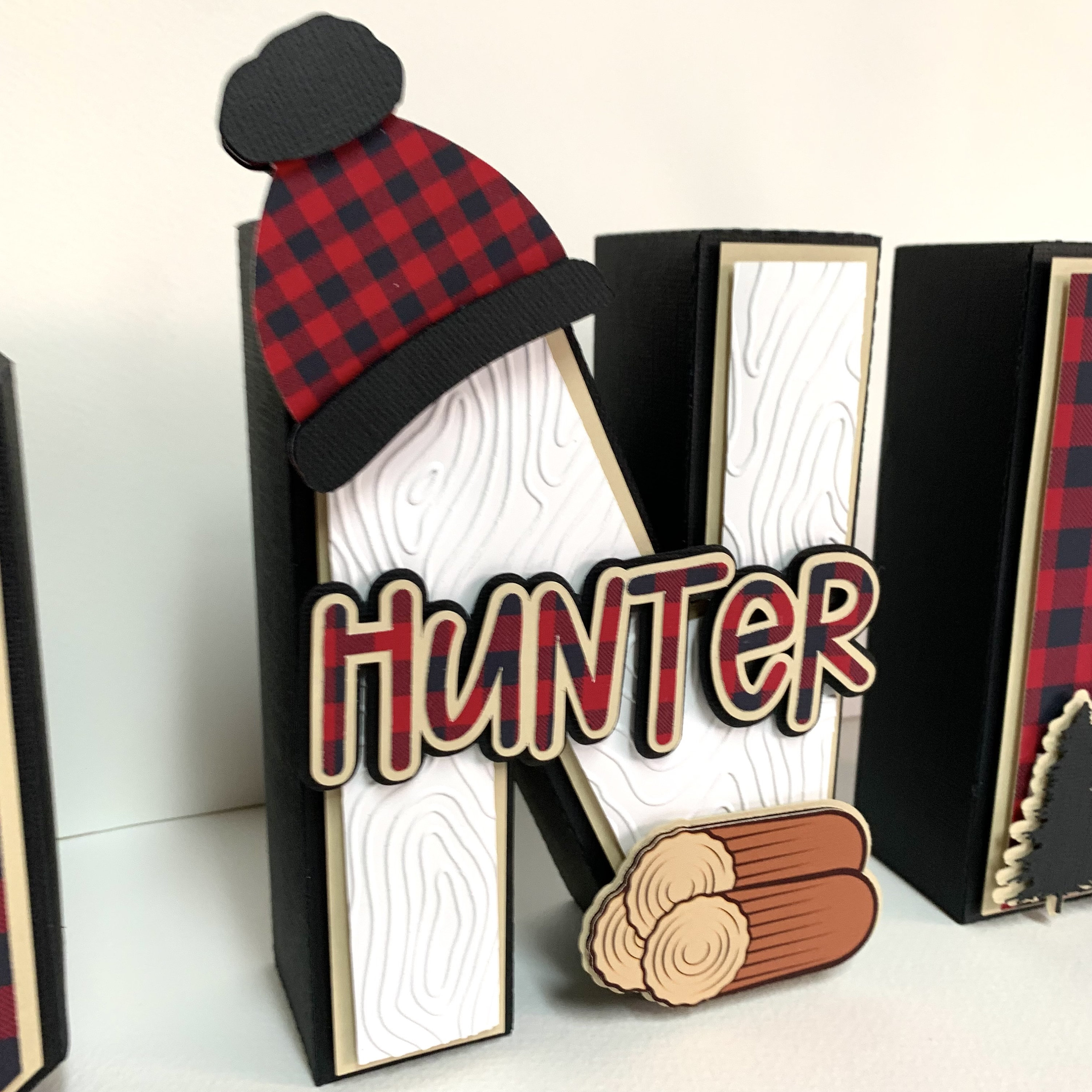 Lumberjack 3D Letter, Party Decorations, Lumber Birthday Party ...