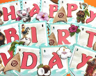 Moana Birthday Banner, Moana Party Decorations, Party Decorations, Moana Theme Birthday, Moana Inspired