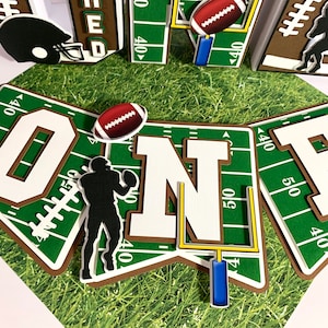 Football Party Decorations, Football theme Birthday banner, Football Birthday Decor, Highchair Banner, Football theme.