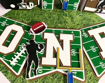 Decoraciones de fiesta de fútbol, banner de cumpleaños tema de fútbol, decoración de cumpleaños de fútbol, estandarte de trona, tema de fútbol.